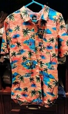VANS Tropical Button Down Shirt Size M